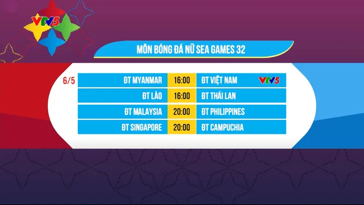 SEA Games 32 | ĐT nữ Việt Nam - ĐT nữ Myanmar | 16h00 ngày 06/5, trực tiếp trên VTV5 - Ảnh 1. SEA Games 32 | ĐT nữ Việt Nam - ĐT nữ Myanmar | 16h00 ngày 06/5, trực tiếp trên VTV5 - Ảnh 1.