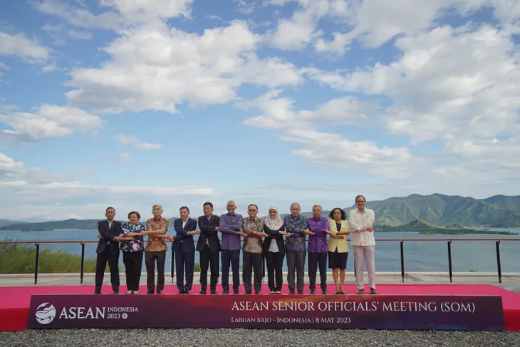 Cuộc họp Quan chức cao cấp ASEAN trù bị cho Cấp cao ASEAN 42 và về Timor Leste xin gia nhập ASEAN - Ảnh 2. Cuộc họp Quan chức cao cấp ASEAN trù bị cho Cấp cao ASEAN 42 và về Timor Leste xin gia nhập ASEAN - Ảnh 2.