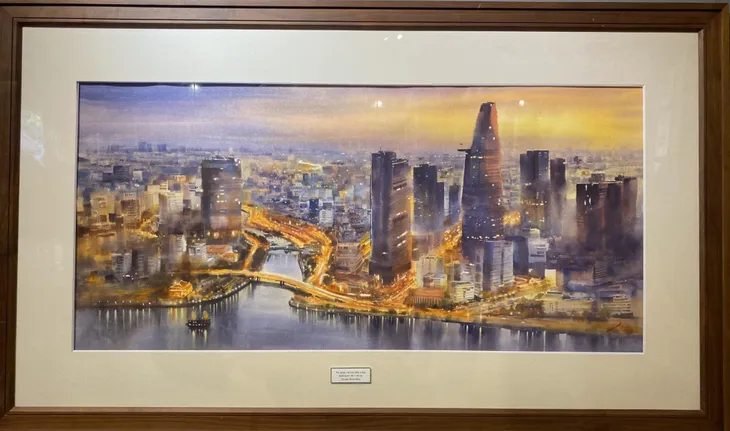 Chiêm ngưỡng cảnh sắc phương Nam qua các tác phẩm tại triển lãm tranh màu nước - Ảnh 1. Chiêm ngưỡng cảnh sắc phương Nam qua các tác phẩm tại triển lãm tranh màu nước - Ảnh 1.