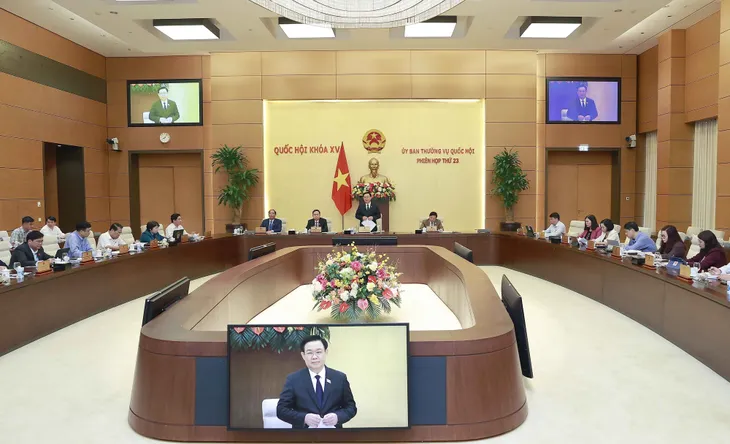 Khai mạc Phiên họp thứ 23 của Ủy ban Thường vụ Quốc hội - Ảnh 1. Khai mạc Phiên họp thứ 23 của Ủy ban Thường vụ Quốc hội - Ảnh 1.