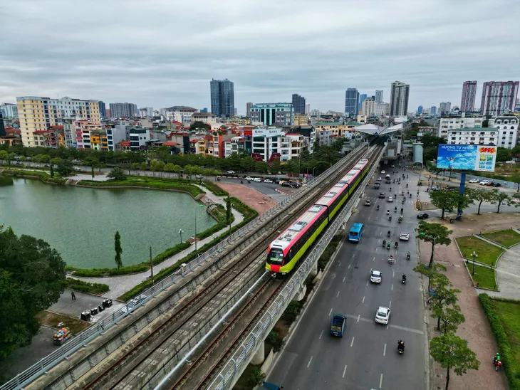 Đường sắt đô thị đoạn Nhổn - Cầu Giấy dự kiến vận hành vào quý III/2023 - Ảnh 1. Đường sắt đô thị đoạn Nhổn - Cầu Giấy dự kiến vận hành vào quý III/2023 - Ảnh 1.