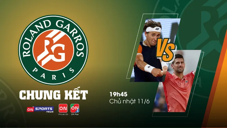 Chung kết đơn nam Roland Garros Djokovic - Casper Ruud duy nhất trên VTVcab  - Ảnh 1.