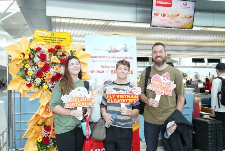 Khai trương đường bay thẳng đầu tiên kết nối TP Hồ Chí Minh với Brisbane (Úc) - Ảnh 3. Khai trương đường bay thẳng đầu tiên kết nối TP Hồ Chí Minh với Brisbane (Úc) - Ảnh 3.