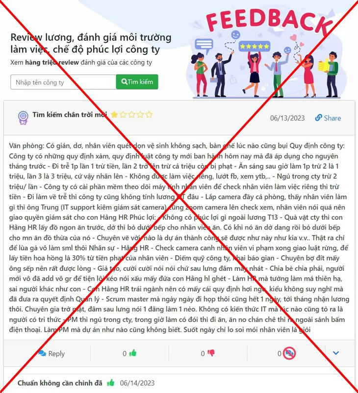 Kiến nghị xử lý mạng xã hội “review công ty hoạt động trái phép - Ảnh 1. Kiến nghị xử lý mạng xã hội “review công ty hoạt động trái phép - Ảnh 1.
