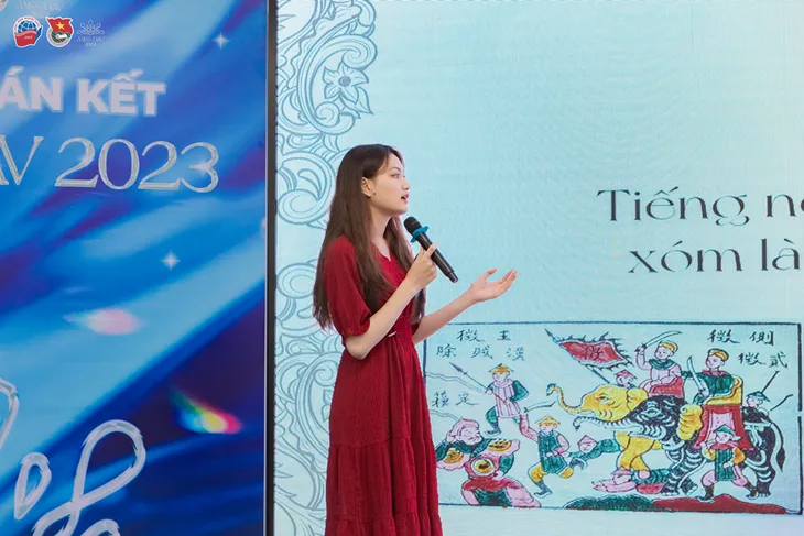 Bán kết Hoa khôi Ngoại giao 2023: 15 thí sinh tranh tài hùng biện - Ảnh 2. Bán kết Hoa khôi Ngoại giao 2023: 15 thí sinh tranh tài hùng biện - Ảnh 2.