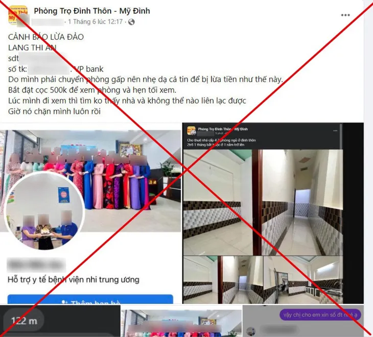 Nhiều sinh viên bị lừa đảo cọc trọ, thuê phòng đẹp giá rẻ - Ảnh 2. Nhiều sinh viên bị lừa đảo cọc trọ, thuê phòng đẹp giá rẻ - Ảnh 2.