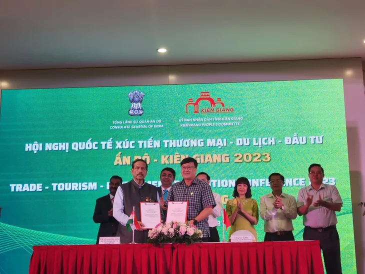 Doanh nghiệp Ấn Độ và tỉnh Kiên Giang tìm cơ hội hợp tác về du lịch, giày da và thuỷ sản - Ảnh 2. Doanh nghiệp Ấn Độ và tỉnh Kiên Giang tìm cơ hội hợp tác về du lịch, giày da và thuỷ sản - Ảnh 2.