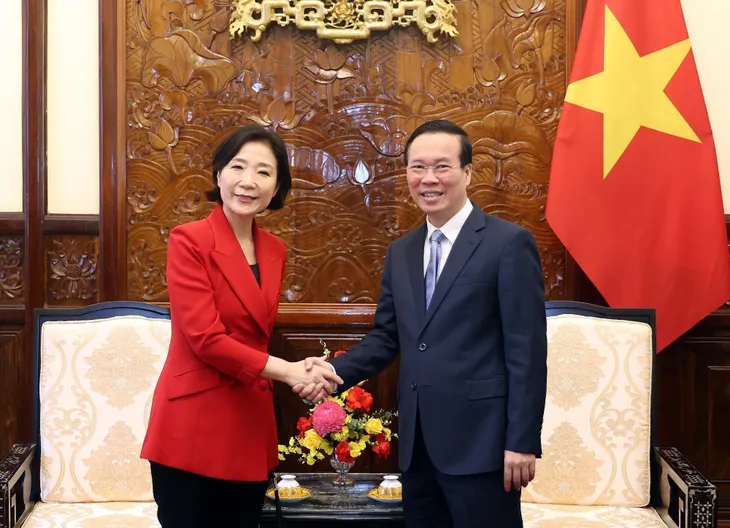 Chủ tịch nước tiếp Đại sứ Hàn Quốc - Ảnh 1. Chủ tịch nước tiếp Đại sứ Hàn Quốc - Ảnh 1.