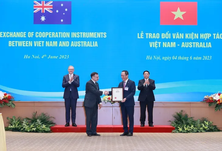 Thủ tướng Phạm Minh Chính và Thủ tướng Australia thông báo kết quả hội đàm - Ảnh 6. Thủ tướng Phạm Minh Chính và Thủ tướng Australia thông báo kết quả hội đàm - Ảnh 6.