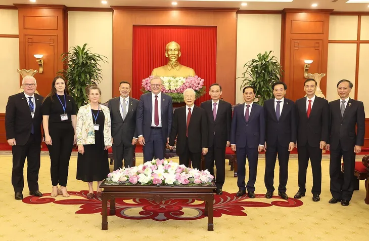 Tổng Bí thư Nguyễn Phú Trọng tiếp Thủ tướng Australia Anthony Albanese - Ảnh 3. Tổng Bí thư Nguyễn Phú Trọng tiếp Thủ tướng Australia Anthony Albanese - Ảnh 3.