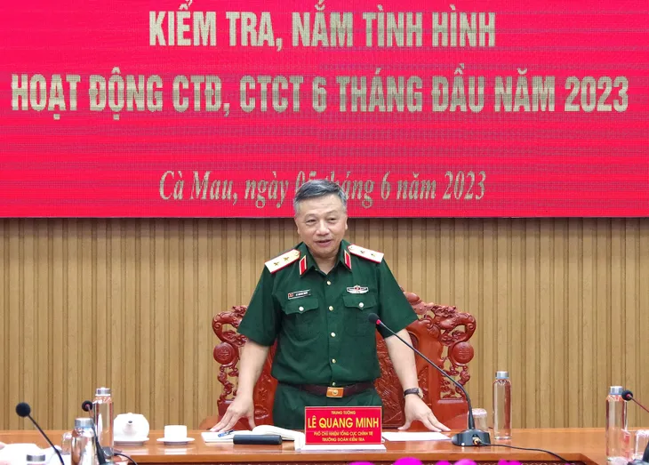 Kiểm tra công tác Đảng, công tác chính trị, công tác tham mưu huấn luyện tại BĐBP tỉnh Cà Mau - Ảnh 3. Kiểm tra công tác Đảng, công tác chính trị, công tác tham mưu huấn luyện tại BĐBP tỉnh Cà Mau - Ảnh 3.