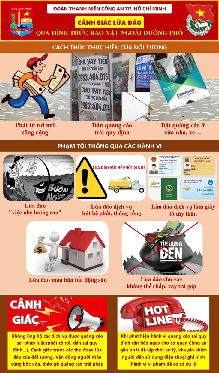 Công an TP Hồ Chí Minh đề nghị người dân bóc xoá, tháo gỡ quảng cáo trái phép - Ảnh 1. Công an TP Hồ Chí Minh đề nghị người dân bóc xoá, tháo gỡ quảng cáo trái phép - Ảnh 1.