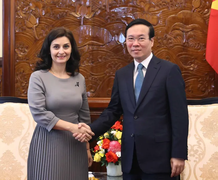 Chủ tịch nước Võ Văn Thưởng tiếp Đại sứ Bulgaria - Ảnh 1. Chủ tịch nước Võ Văn Thưởng tiếp Đại sứ Bulgaria - Ảnh 1.