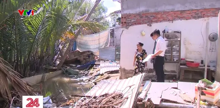 Dự án chống sạt lở chậm tiến độ vì vướng mặt bằng - Ảnh 1. Dự án chống sạt lở chậm tiến độ vì vướng mặt bằng - Ảnh 1.
