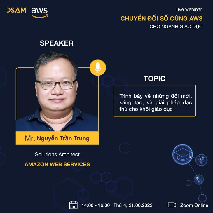 WEBINAR: Chuyển đổi số cùng AWS cho ngành giáo dục - Vượt qua thách thức, khám phá giải pháp - Ảnh 3. WEBINAR: Chuyển đổi số cùng AWS cho ngành giáo dục - Vượt qua thách thức, khám phá giải pháp - Ảnh 3.