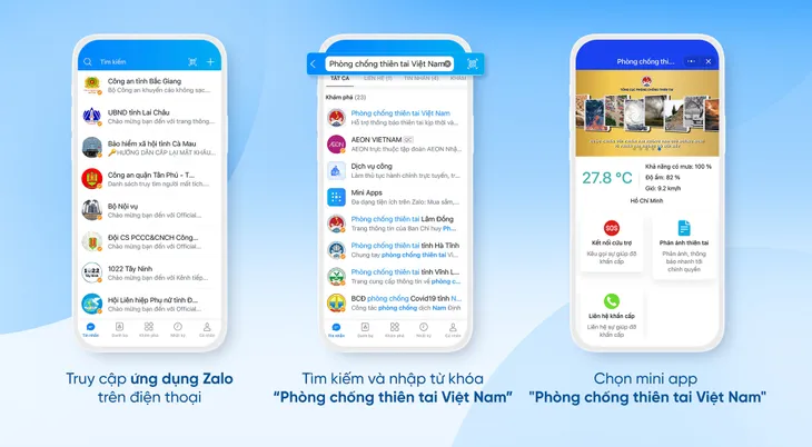 Ra mắt Zalo mini app giúp người dân nhận được hỗ trợ khẩn cấp trong mùa mưa bão - Ảnh 1. Ra mắt Zalo mini app giúp người dân nhận được hỗ trợ khẩn cấp trong mùa mưa bão - Ảnh 1.