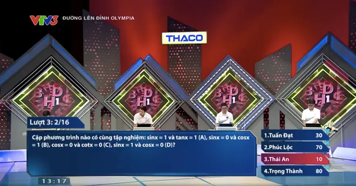 Đường lên đỉnh Olympia 23: Nam sinh đến từ THPT chuyên Hà Nội - Amsterdam xuất sắc có được chiến thắng - Ảnh 2. Đường lên đỉnh Olympia 23: Nam sinh đến từ THPT chuyên Hà Nội - Amsterdam xuất sắc có được chiến thắng - Ảnh 2.
