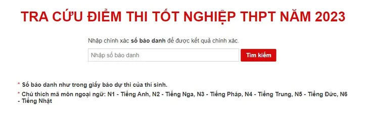 Tra cứu điểm thi tốt nghiệp THPT 2023 trên VTV News - Ảnh 2.