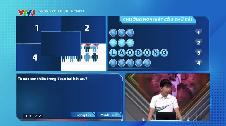 Đường lên đỉnh Olympia: Nam sinh Thanh Hóa bật khóc giây phút giành được cầu truyền hình chung kết năm - Ảnh 2. Đường lên đỉnh Olympia: Nam sinh Thanh Hóa bật khóc giây phút giành được cầu truyền hình chung kết năm - Ảnh 2.