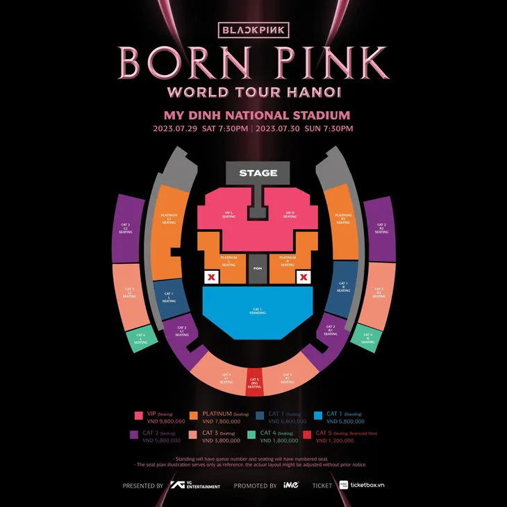 Công bố giá vé concert BLACKPINK tại Hà Nội - Ảnh 1. Công bố giá vé concert BLACKPINK tại Hà Nội - Ảnh 1.