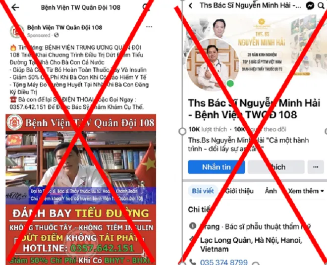 Nhiều website, fanpage giả mạo Bệnh viện 108 để trục lợi - Ảnh 1. Nhiều website, fanpage giả mạo Bệnh viện 108 để trục lợi - Ảnh 1.