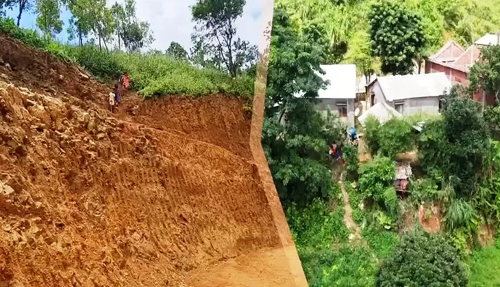 Nguy cơ sạt lở đất ở miền núi Quảng Trị - Ảnh 1. Nguy cơ sạt lở đất ở miền núi Quảng Trị - Ảnh 1.