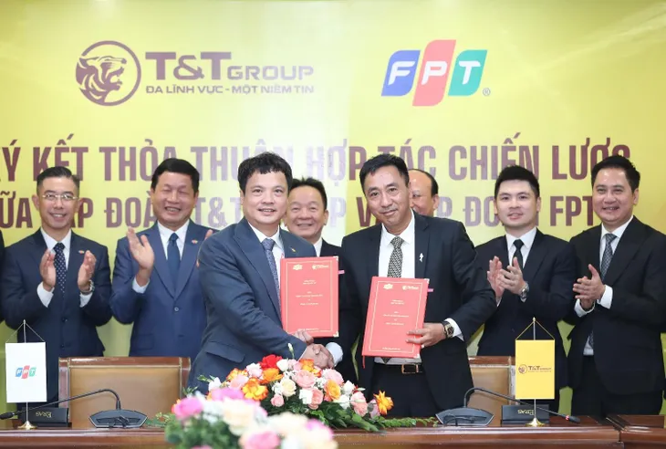 T&T Group và Tập đoàn FPT hợp tác chiến lược trên nhiều lĩnh vực - Ảnh 1. T&T Group và Tập đoàn FPT hợp tác chiến lược trên nhiều lĩnh vực - Ảnh 1.