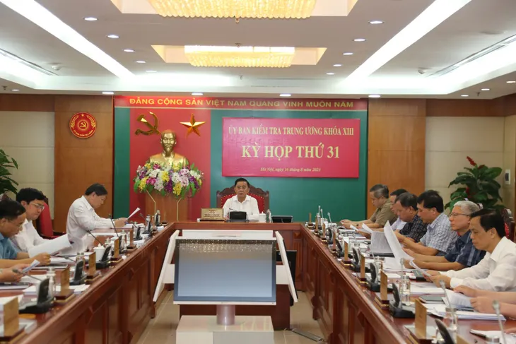 Thông cáo báo chí Kỳ họp thứ 31 của Ủy ban Kiểm tra Trung ương - Ảnh 1. Thông cáo báo chí Kỳ họp thứ 31 của Ủy ban Kiểm tra Trung ương - Ảnh 1.