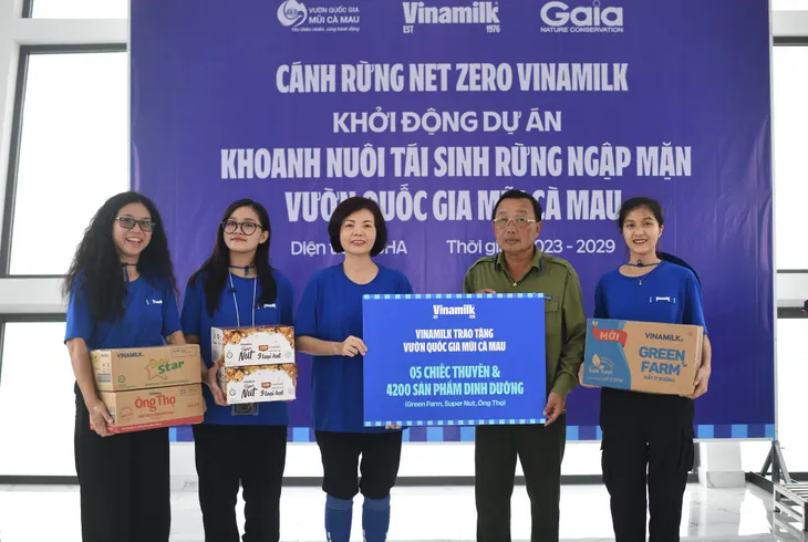 Đẩy mạnh dự án Cánh rừng Net Zero, Vinamilk khoanh nuôi tái sinh 25ha rừng ngập mặn Cà Mau - Ảnh 5. Đẩy mạnh dự án Cánh rừng Net Zero, Vinamilk khoanh nuôi tái sinh 25ha rừng ngập mặn Cà Mau - Ảnh 5.
