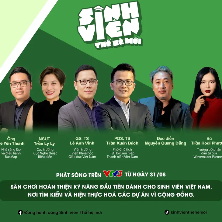 Dàn giám khảo quyền lực tại Sinh viên thế hệ mới 2023 - Ảnh 1. Dàn giám khảo quyền lực tại Sinh viên thế hệ mới 2023 - Ảnh 1.