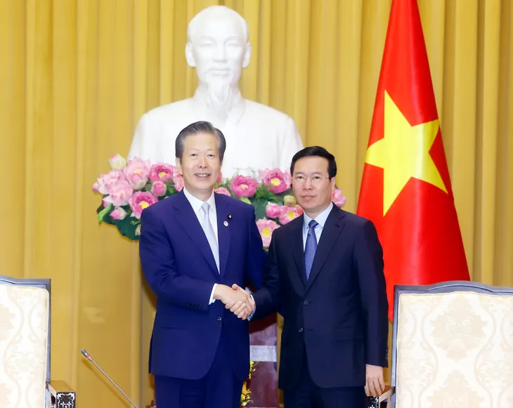 Chủ tịch nước tiếp Chủ tịch Đảng Công minh Nhật Bản - Ảnh 2. Chủ tịch nước tiếp Chủ tịch Đảng Công minh Nhật Bản - Ảnh 2.