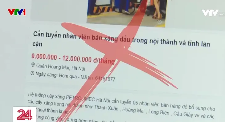 Cảnh giác chiêu trò lừa đảo tuyển dụng nhân viên bán xăng - Ảnh 1. Cảnh giác chiêu trò lừa đảo tuyển dụng nhân viên bán xăng - Ảnh 1.