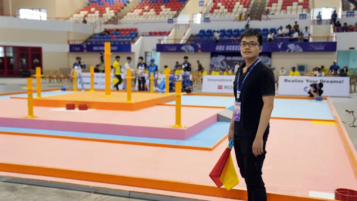 Đội tuyển Việt Nam dẫn đầu thành tích thử sân tại ABU Robocon 2023 - Ảnh 11. Đội tuyển Việt Nam dẫn đầu thành tích thử sân tại ABU Robocon 2023 - Ảnh 11.