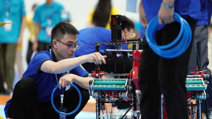 Đội tuyển Việt Nam dẫn đầu thành tích thử sân tại ABU Robocon 2023 - Ảnh 17. Đội tuyển Việt Nam dẫn đầu thành tích thử sân tại ABU Robocon 2023 - Ảnh 17.