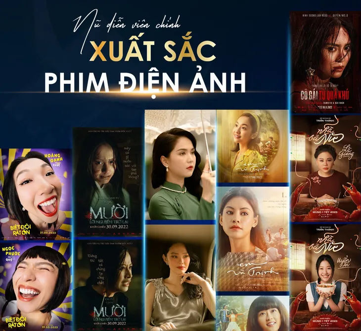 Những bóng hồng tranh giải Nữ chính xuất sắc phim điện ảnh Cánh diều 2023 - Ảnh 1. Những bóng hồng tranh giải Nữ chính xuất sắc phim điện ảnh Cánh diều 2023 - Ảnh 1.