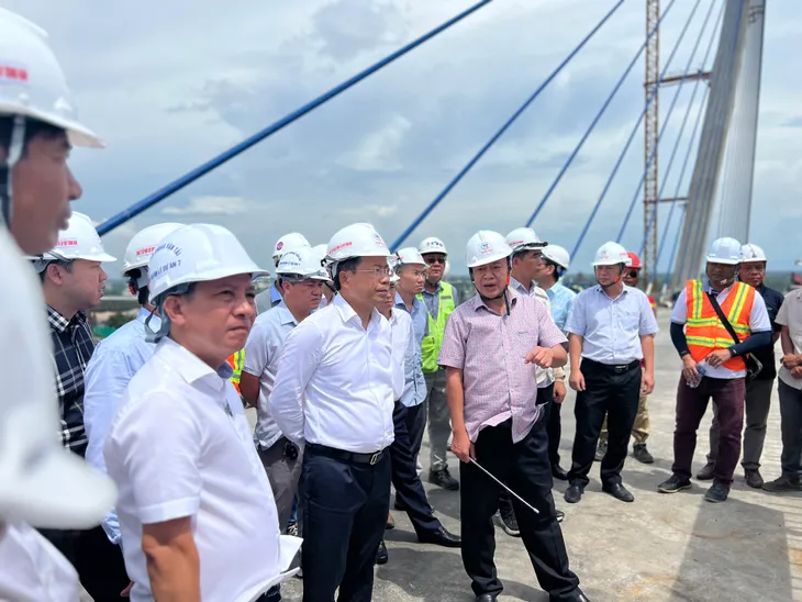 Dự kiến hợp long nhịp chính cầu Mỹ Thuận 2 vào tháng 10 - Ảnh 1. Dự kiến hợp long nhịp chính cầu Mỹ Thuận 2 vào tháng 10 - Ảnh 1.