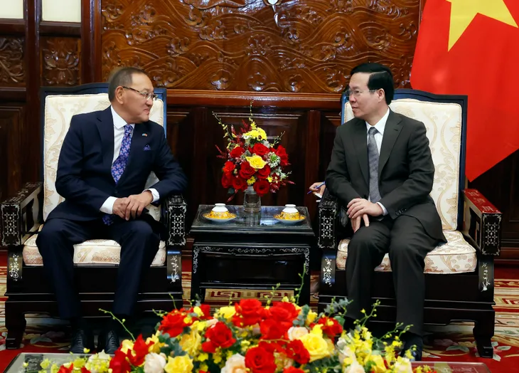 Chủ tịch nước tiếp Đại sứ Kazakhstan - Ảnh 2. Chủ tịch nước tiếp Đại sứ Kazakhstan - Ảnh 2.