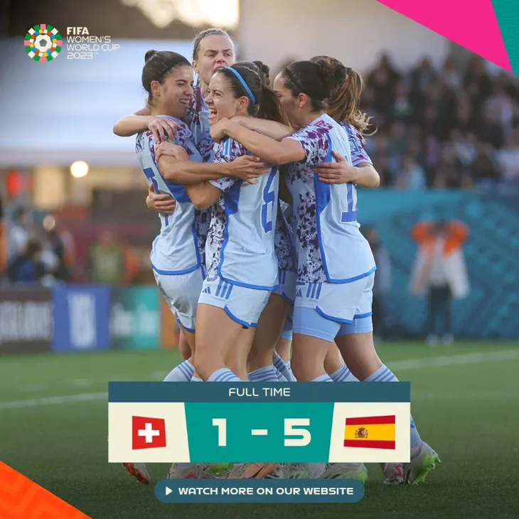 Thắng thuyết phục Thụy Sĩ, Tây Ban Nha vào tứ kết World Cup nữ 2023 - Ảnh 3. Thắng thuyết phục Thụy Sĩ, Tây Ban Nha vào tứ kết World Cup nữ 2023 - Ảnh 3.