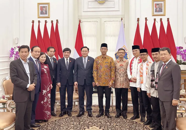 Chủ tịch Quốc hội Vương Đình Huệ tiếp Thống đốc Đặc khu Thủ đô Jakarta - Ảnh 3. Chủ tịch Quốc hội Vương Đình Huệ tiếp Thống đốc Đặc khu Thủ đô Jakarta - Ảnh 3.