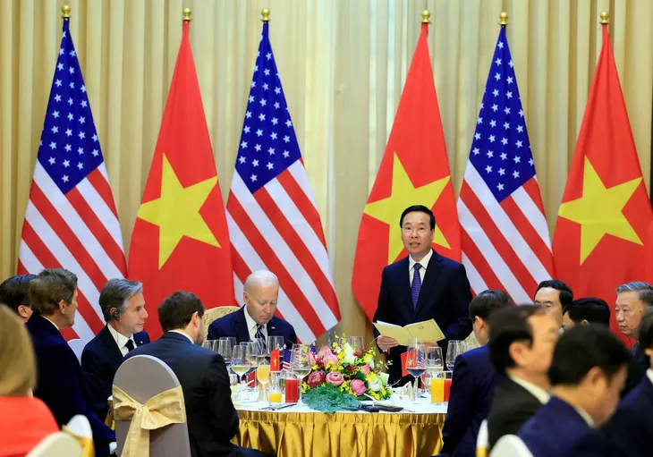 Chủ tịch nước Võ Văn Thưởng tiếp Tổng thống Hoa Kỳ Joe Biden - Ảnh 4. Chủ tịch nước Võ Văn Thưởng tiếp Tổng thống Hoa Kỳ Joe Biden - Ảnh 4.