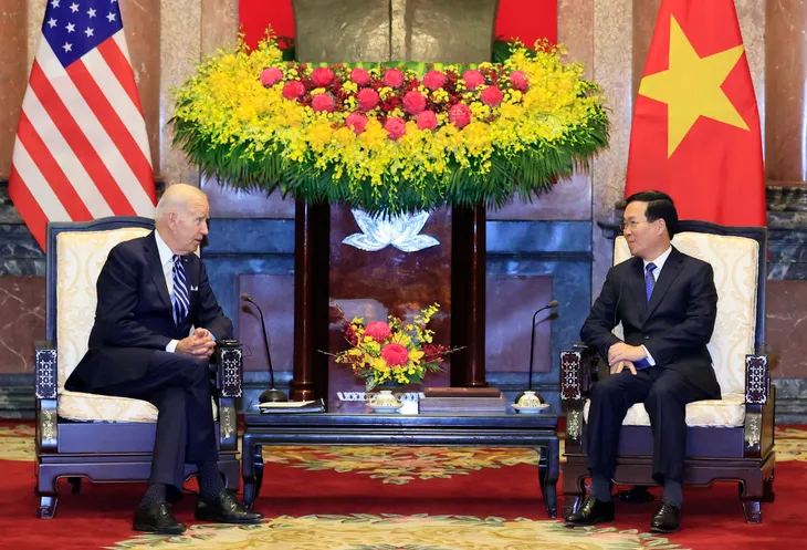 Chủ tịch nước Võ Văn Thưởng tiếp Tổng thống Hoa Kỳ Joe Biden - Ảnh 2. Chủ tịch nước Võ Văn Thưởng tiếp Tổng thống Hoa Kỳ Joe Biden - Ảnh 2.