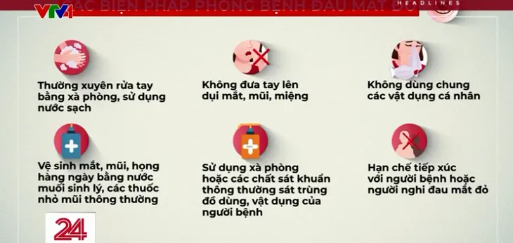 Những giải pháp phòng ngừa đau mắt đỏ lây lan - Ảnh 1. Những giải pháp phòng ngừa đau mắt đỏ lây lan - Ảnh 1.