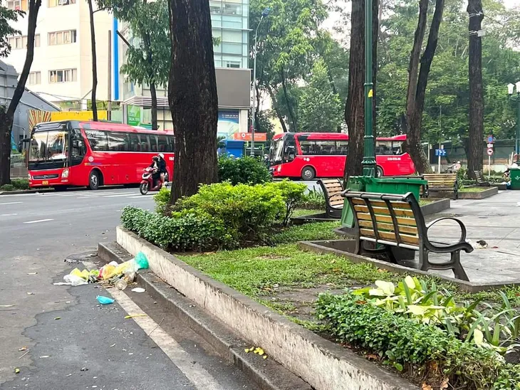 TP Hồ Chí Minh: Rác xả bừa bãi tại hồ Con Rùa, người dân ngán ngẩm - Ảnh 7. TP Hồ Chí Minh: Rác xả bừa bãi tại hồ Con Rùa, người dân ngán ngẩm - Ảnh 7.