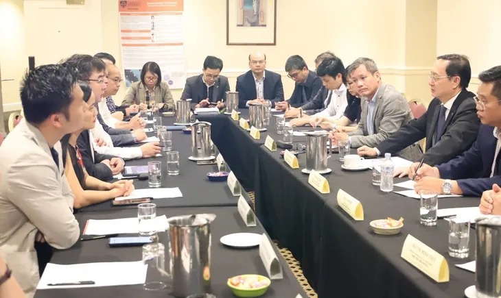 Bộ trưởng Bộ KH&CN gặp mặt Hội Trí thức và Chuyên gia Việt Nam tại Australia - Ảnh 1. Bộ trưởng Bộ KH&CN gặp mặt Hội Trí thức và Chuyên gia Việt Nam tại Australia - Ảnh 1.