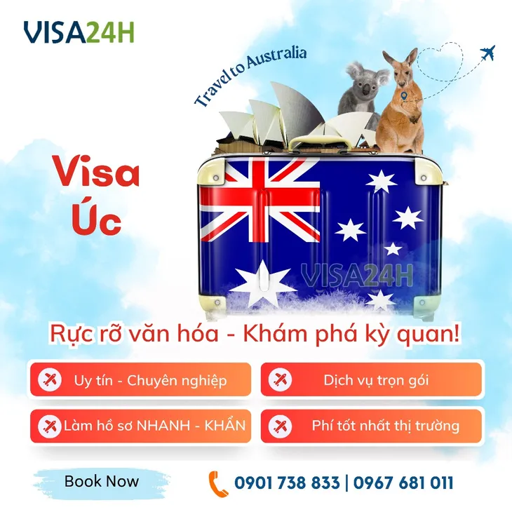Dịch vụ visa thăm thân Úc chuyên nghiệp và đơn giản tại Visa24h - Ảnh 1. Dịch vụ visa thăm thân Úc chuyên nghiệp và đơn giản tại Visa24h - Ảnh 1.