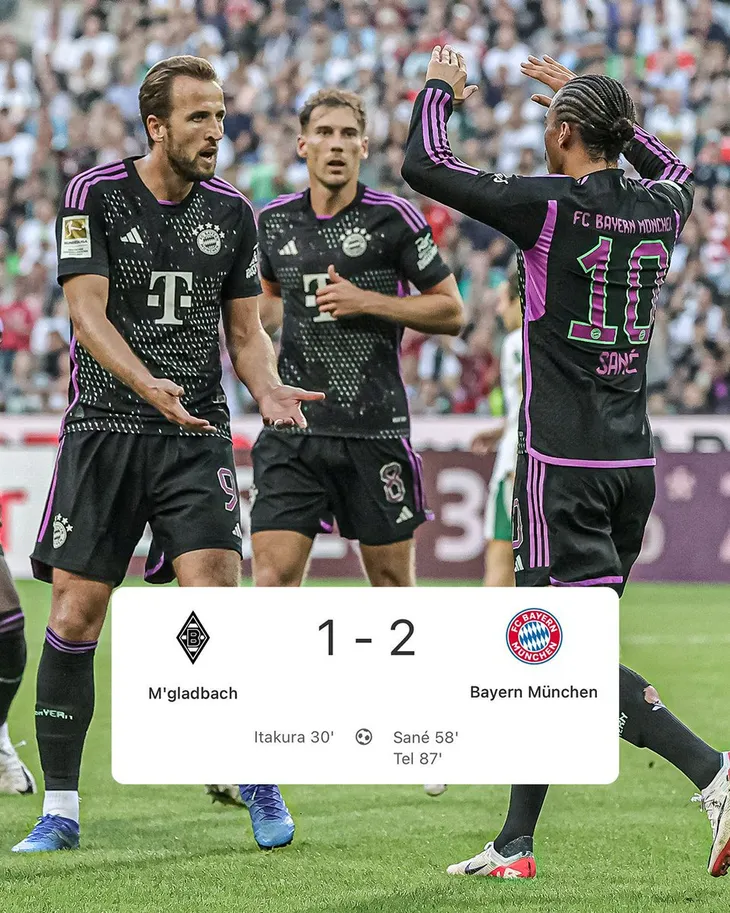 Bayern Munich ngược dòng ngoạn mục trước Monchengladbach - Ảnh 2. Bayern Munich ngược dòng ngoạn mục trước Monchengladbach - Ảnh 2.