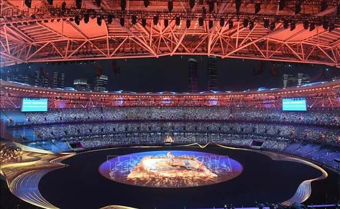 Trung Quốc kêu gọi hòa bình thông qua ASIAD 19 - Ảnh 1. Trung Quốc kêu gọi hòa bình thông qua ASIAD 19 - Ảnh 1.