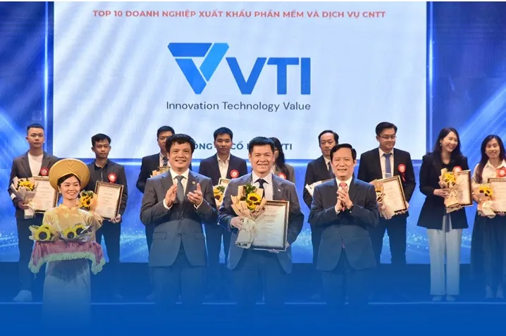 VTI Group lập hat-trick giải thưởng tại Top 10 Doanh nghiệp Công nghệ số xuất sắc năm 2023 - Ảnh 3. VTI Group lập hat-trick giải thưởng tại Top 10 Doanh nghiệp Công nghệ số xuất sắc năm 2023 - Ảnh 3.