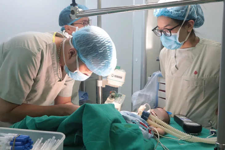 Đặt máy tạo nhip cứu bé gái 40 ngày tuổi mắc tim bẩm sinh phức tạp - Ảnh 1.