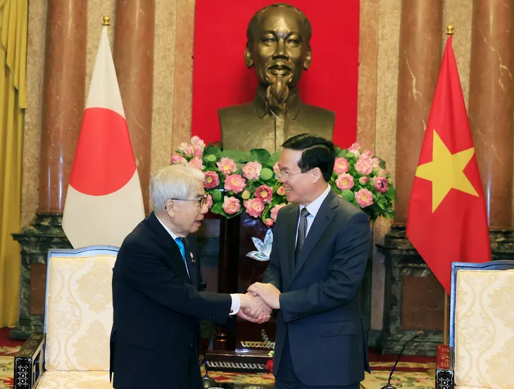 Chủ tịch nước Võ Văn Thưởng tiếp Chủ tịch Thượng viện Nhật Bản - Ảnh 1. Chủ tịch nước Võ Văn Thưởng tiếp Chủ tịch Thượng viện Nhật Bản - Ảnh 1.
